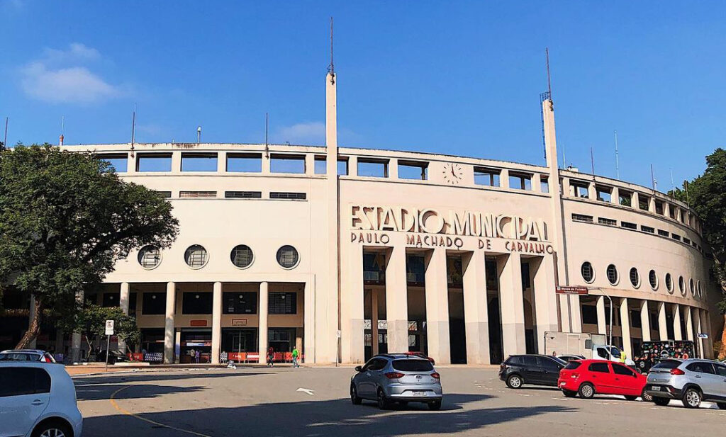 Fachada do Museu do Futebol